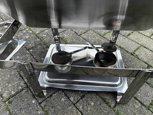 Mahlzeit Chafing dish Warmhaltebehälter Speisewärmer Edelstahl Brennpaste - Bild 7 von 9