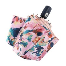 Color Coated Sun Umbrella UV Protection Compact Folding Windproof Parasols Tr...