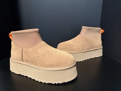 UGG Classic Mini Dipper Platform 1168170 Womens Boots Size 9 Chestnut Brown New