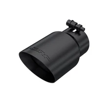 MBRP for Tip 3in Round x 4in Inlet OD Dual Walled Angled Black Tip - Fits all
