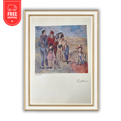 Pablo Picasso Original Signed Print The Saltimbanques, 1905