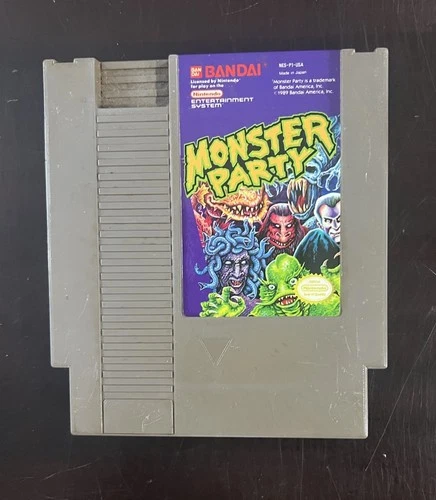 Monster Party - NES Nintendo - Cartridge Only - Tested & Working - Authentic