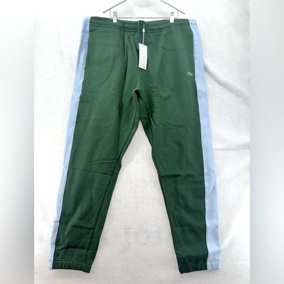 NWT Men s Lacoste Tapered Track Pants size 3XL (8) Verte/Panorama Green
