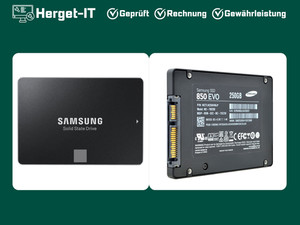 Samsung 850 EVO 250GB SSD 2,5 Zoll SATA III MZ-75E250 | geprüft gewerblich