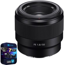 Sony FE 50mm F1.8 Full-frame Prime E-Mount Lens 7 Year Protection Plan
