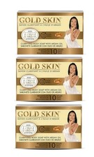 3X GOLD SKIN CLARIFYING BODY SOAP W ARGAN OIL 10 Days 180g ORIGINAL 3 Pcs 
