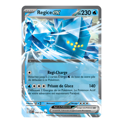 Regice EX 048/217   Pokemon Card ME2.5 Transcendent Heroes ME02.5 NM TCG