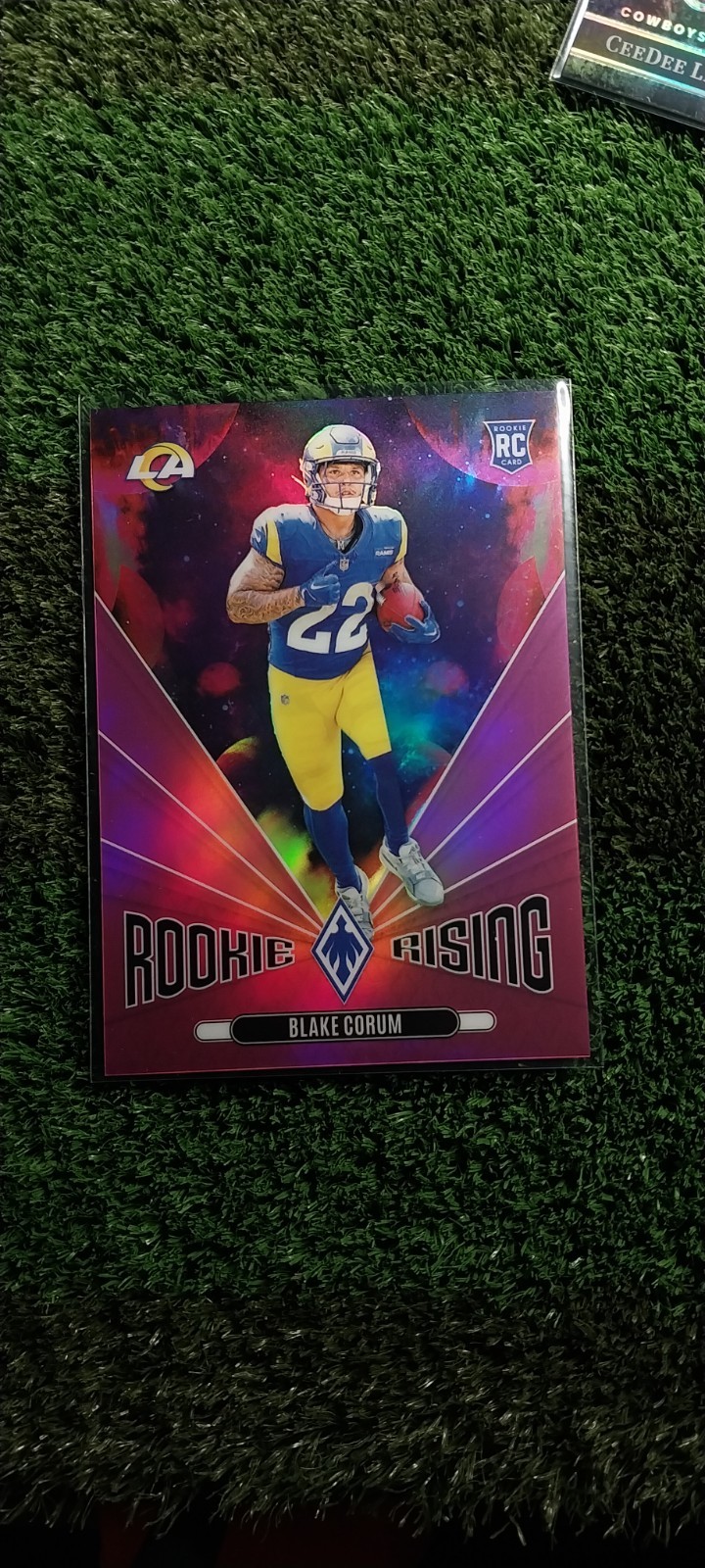 2024 Phoenix Blake Corum Rookie Rising Pink 2/80