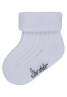 Baby Socken Sterntaler Gr. 16 Weiß Unisex Frottee Rippenmuster