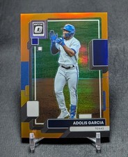 Adolis Garcia Orange Holo Prizm /125 2022 Panini Donruss Optic Card #137 Rangers