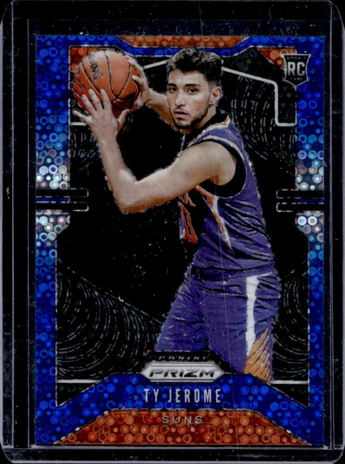 2019-20 Panini Prizm Ty Jerome RC Prizm Fast Break Blue Rookie #/175 Suns