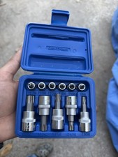 Cornwell Tools Torx Star Bit Driver 14 38 Socket Set Lot Blue Case Tamper