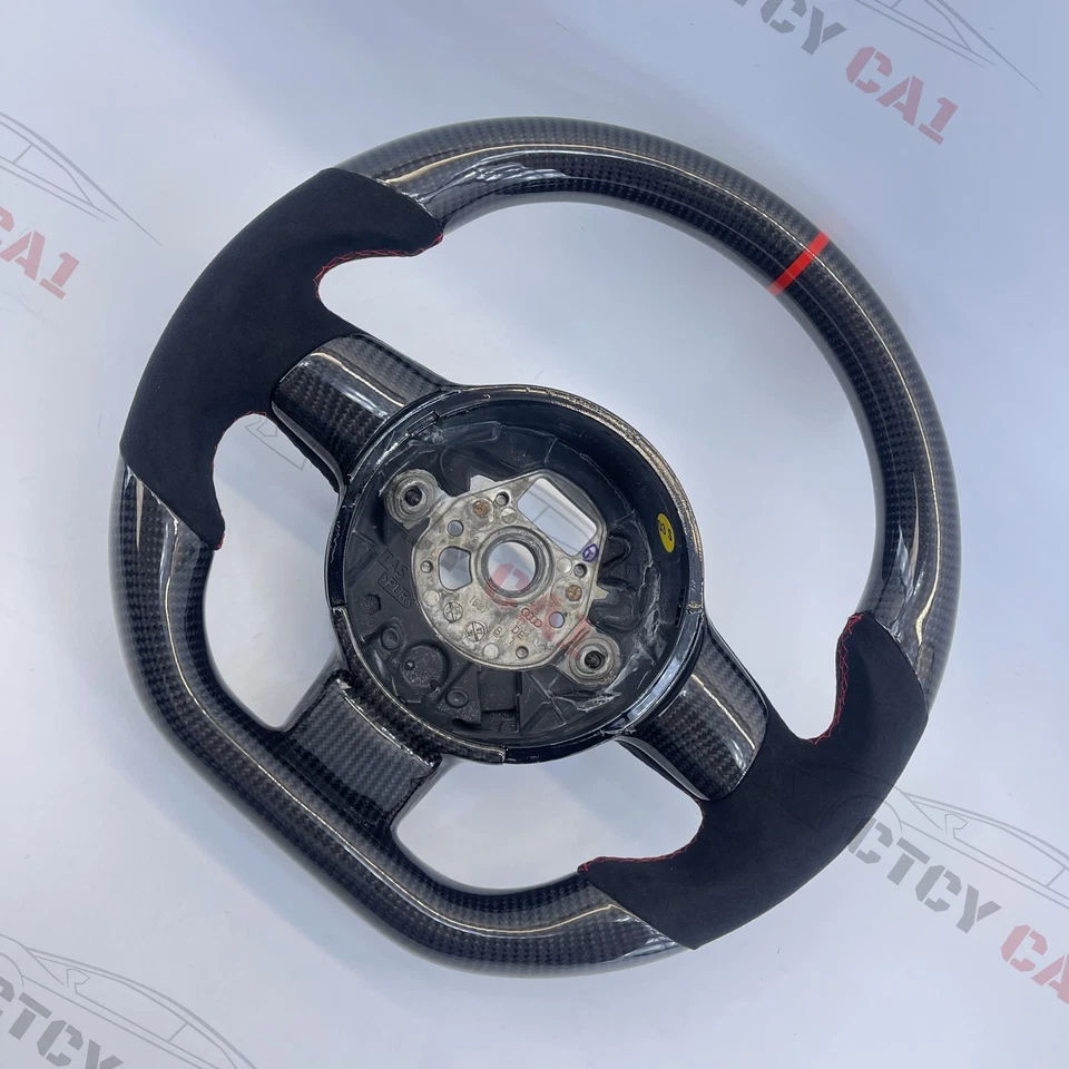 Custom Carbon Fiber Steering Wheel for Lamborghini Gallardo 2004-2014/ Alcantara - Image 2 of 4