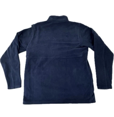 Columbia men’s Basin Trail III full zip fleece jacket navy blue size LG image 4