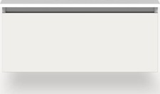 Robern VM36H2D21PS Cartesian 36" Single Wall Mounted Vanity - White