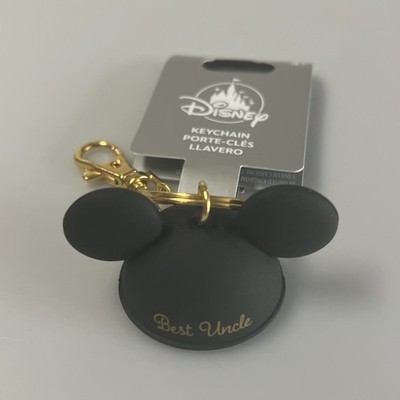 Disney Parks Mickey Mouse Ears Hat Best Uncle  Keychain with Lobster Claw NEW!!