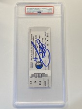 Dirk Nowitzki signed 2019 Mavericks passes Chamberlain in points Ticket PSA DNA