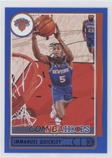 2021-22 Panini NBA Hoops Blue Immanuel Quickley #187 0mj9