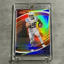 Jonathan Taylor 2025 Panini Absolute #81 Red Spectrum /199 Holo Foil