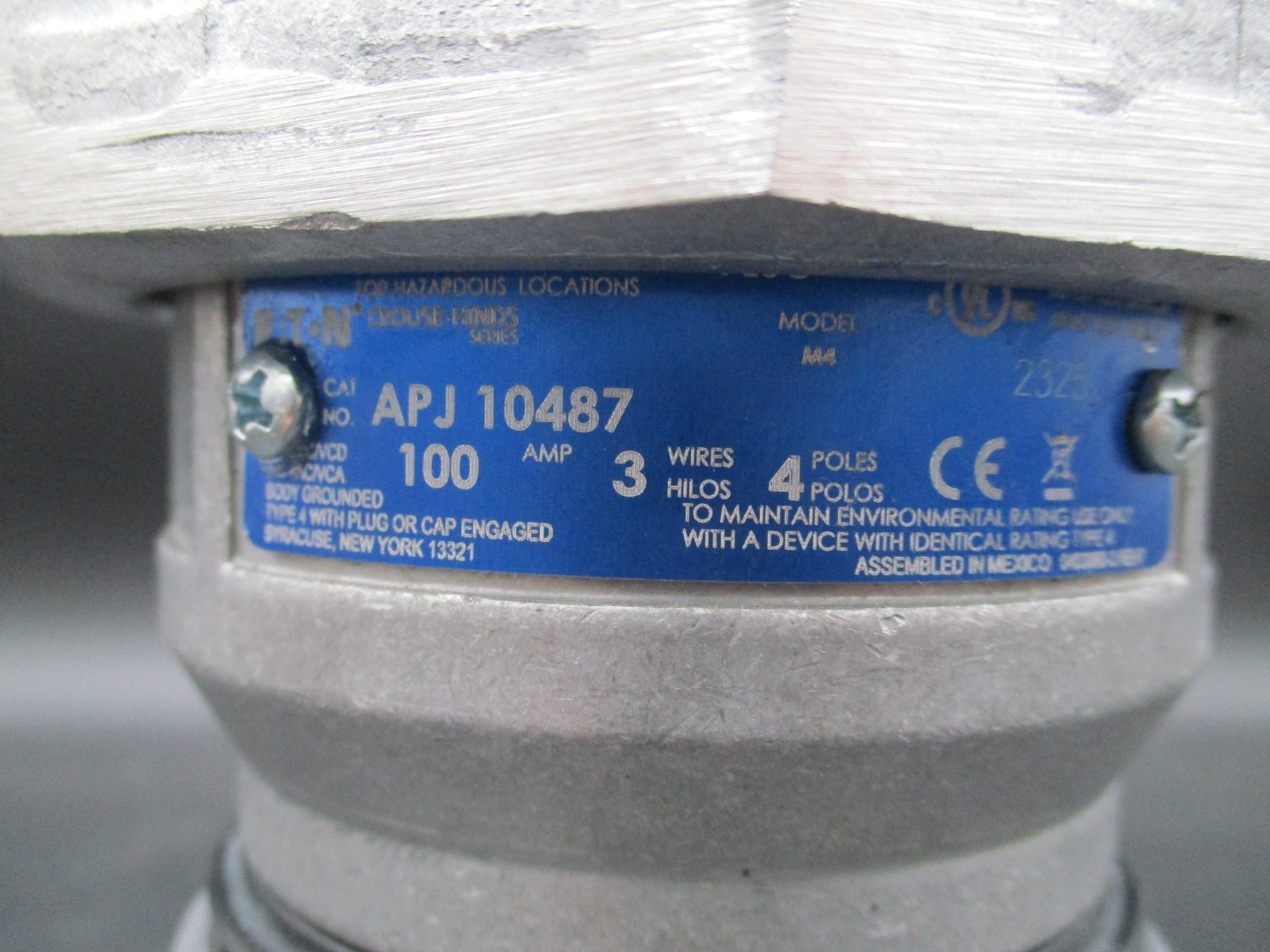 CROUSE HINDS APJ10487 100 AMP 3W 4P PLUG NEW IN BOX *SAME DAY SHIP | eBay