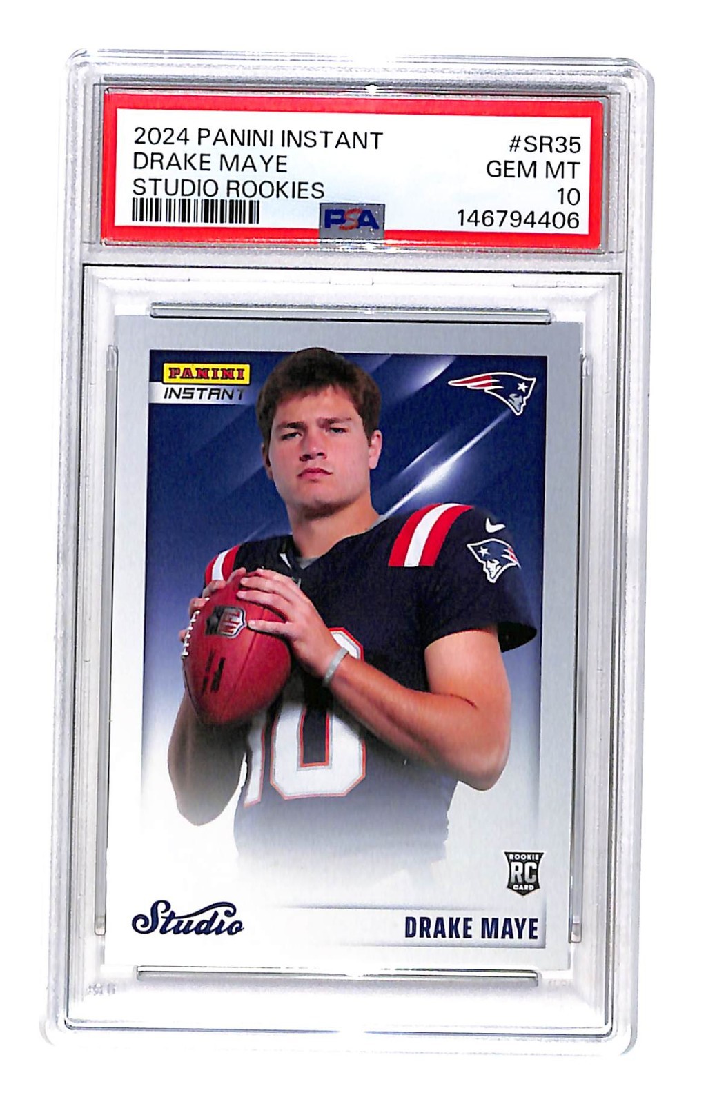 Drake Maye Panini Instant Studio Rookies #SR35 Base