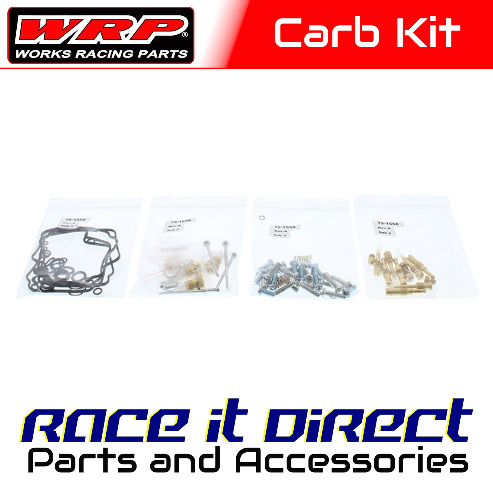 Carb Repair Kit for replacing All Balls 26-1668 Gasket Set WRP