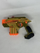 Nerf Lazer Tag Phoenix LTX Shotgun Golden Tiger Electronic Weapon 2008 WORKS
