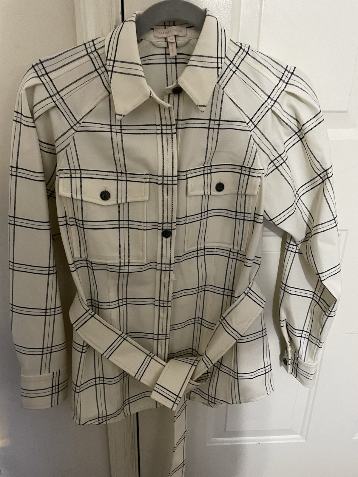 NWOT Rebecca Taylor Wool Blend Womens XS Jacket w Belt