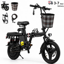 Dampening 500W Folding Electric bike for Adults and Teens 48V 15Ah 14in Ebike