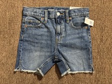 A66 NWT Old Navy Girls High-Rise Slouchy Straight Built-In Tough Denim Shorts 6