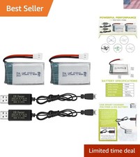 Rechargeable 3.7V 800mAh Lipo Battery Pack with USB for Drones & Quadcopters