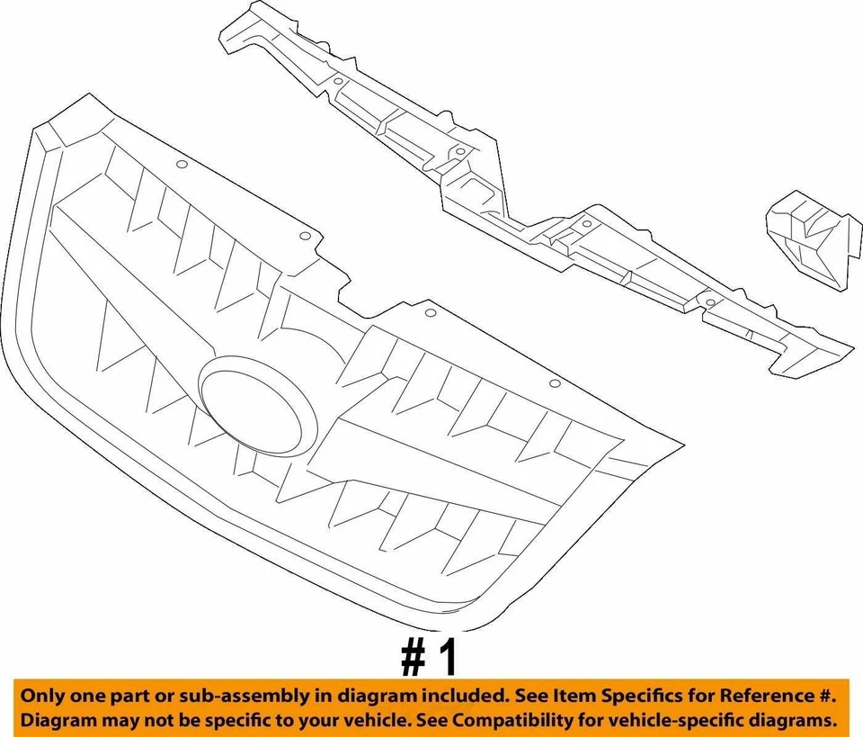 (LOCAL PICKUP ONLY) Grille Outback Fits 08-09 LEGACY 2047111 Foto 4 de 4