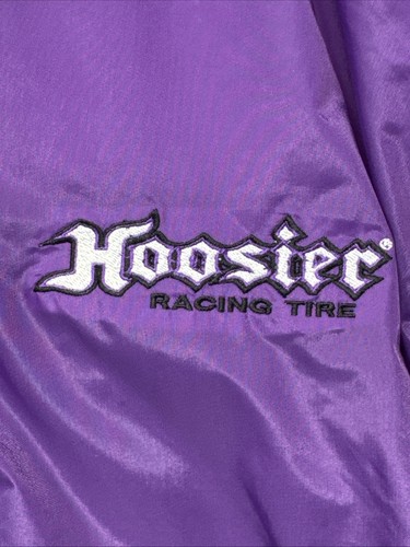 Vintage 90’s Hoosier Racing Tire jacket purple wind breaker Hot Rod Race Car - Picture 4 of 21