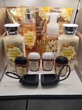 Lot Of 13 - Bath Body Works - Warm Vanilla Sugar - Lotion Cream Soap Hand Gel