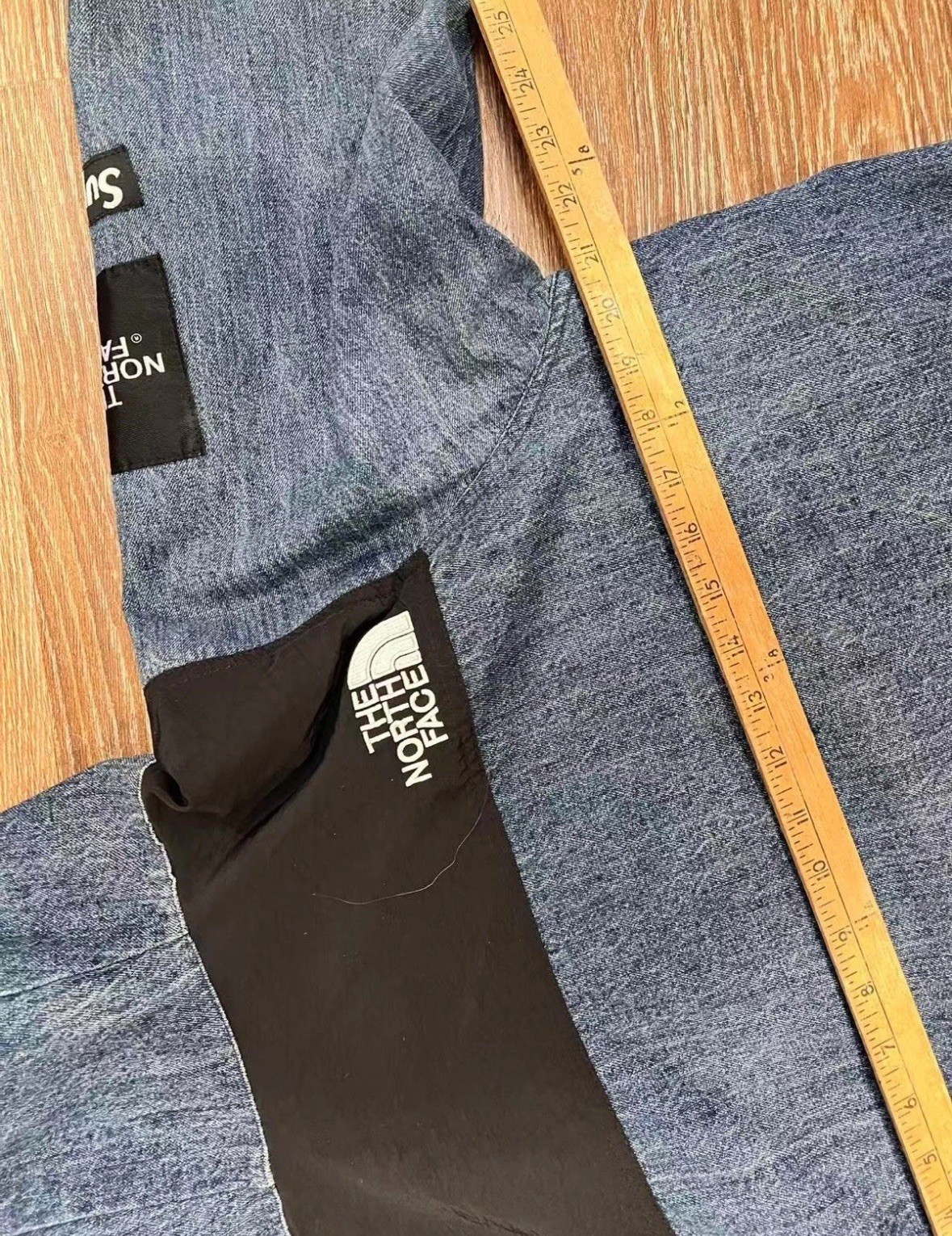 North Face X Supreme Jean Hoodie Jacket For Men, Sz M, Good Condition Guaranteed image 10
