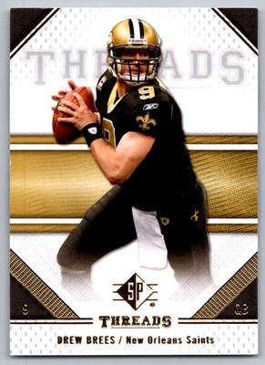 2009 Upper Deck SP Threads drew brees New Orleans Saints #9