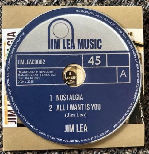 Jim Lea -Slade - "Nostalgia" / "All I Want Is You " Ltd Edition CD -Brand New.