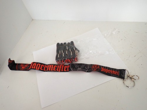 Lot 6 Promo Jaguermeister Liquor Wrist Band Cuff Black Orange Advertisement New - Picture 3 of 3