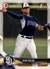 2018 Bowman Draft #BD-144 Sean Guilbe San Diego Padres