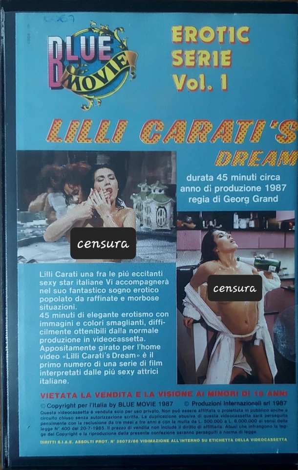 Lilli Carati's Dream VHS Rara BLUE MOVIE - Immagine 2 di 3