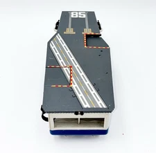 Vintage Micro Machines Aircraft Carrier Playset Galoob 1988 Incomplete