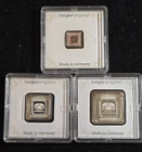 Lot Of 3 Geiger's 1x 1 Gram, 1x 5 Gram 1x 10 Gram Silver in OGP Toned