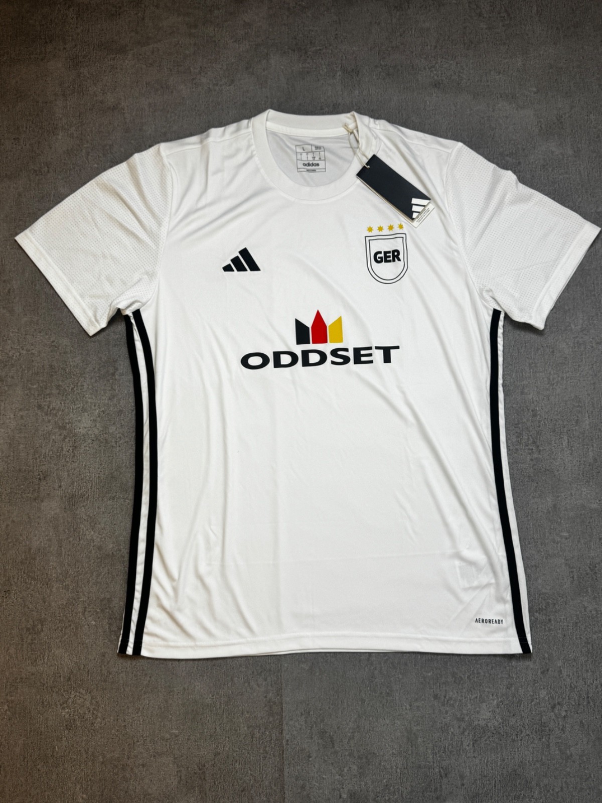 Adidas DFB Germany DLT Training T-Shirt White Oddset New Tags Size L