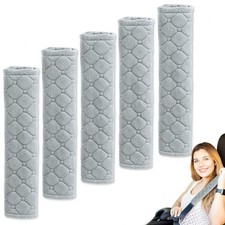 5 Pack Soft Comfort Car Seatbelt Cover Protector Pads Strap for Protecting Ne...