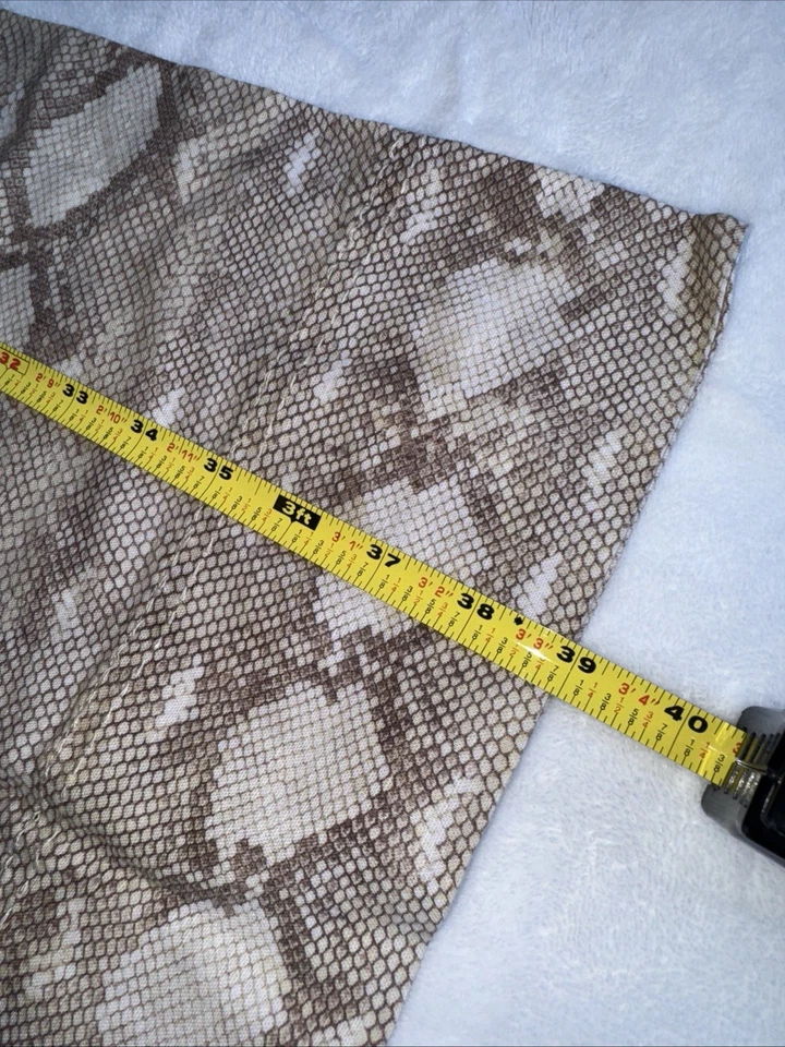 De colección Ralph Lauren Fundas de Almohada REY Pitón Estampado Serpiente Marrón Tostado Satén PAR Foto 3 de 4