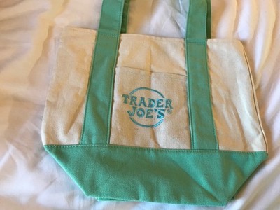 Trader Joe s Tasche   Easter  limited 2026 Canvas Mini Pastel Tote Bag Mintgrün
