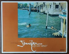 Tippy Walker & Brandon swim JENNIFER ON MY MIND original 1971 lobby card 10415