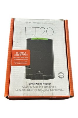 Alarm.Com ET20 Single Gang Reader Proximity, MIFARE DESFire, NFC and Bluetooth