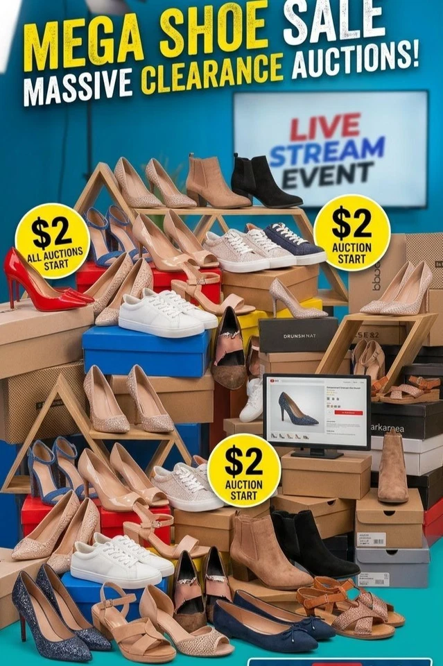 Footwear Sale! All pairs start at $2!