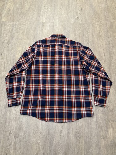Vintage 70s 80s Woolrich Cotton Flannel Shirt Mens XL Made In USA Long Sleeve - Picture 2 of 6